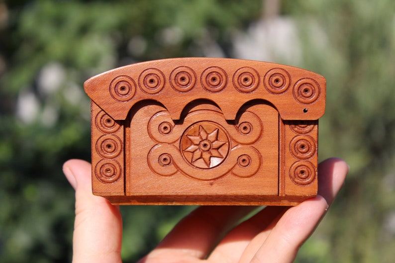 Vintage carved jewelry box wooden treasure box vintage wood box rustic style box antique trinket box wooden carved box home decor hand made