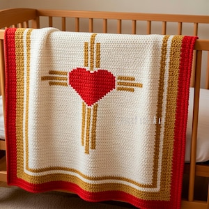 Cross SC Crochet Pattern PDF – size 29 × 33 inches (70 × 80 cm) - Versatile panel for blankets, wall decor, sweaters