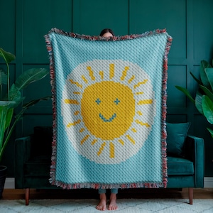 Manta para cochecito de bebé C2C de 56 × 72 cuadrados – Gráfico de crochet C2C PDF Descarga digital, Patrón gráfico de esquina a esquina Graphgan para bebé recién nacido