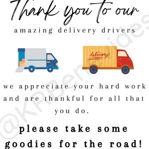Sign for Delivery Drivers
