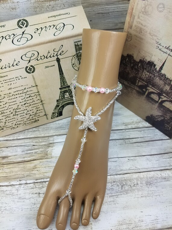 Crystal Beach Wedding Barefoot Sandal Barefoot Sandal Foot Etsy