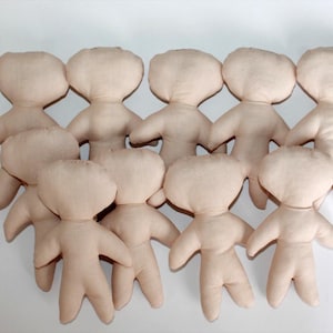 10er Set Blanko-Puppenkörper 10,5 cm Weiche DIY-Puppenbasen für Kunsthandwerk Voodoo Schlüsselanhänger Verzierungen