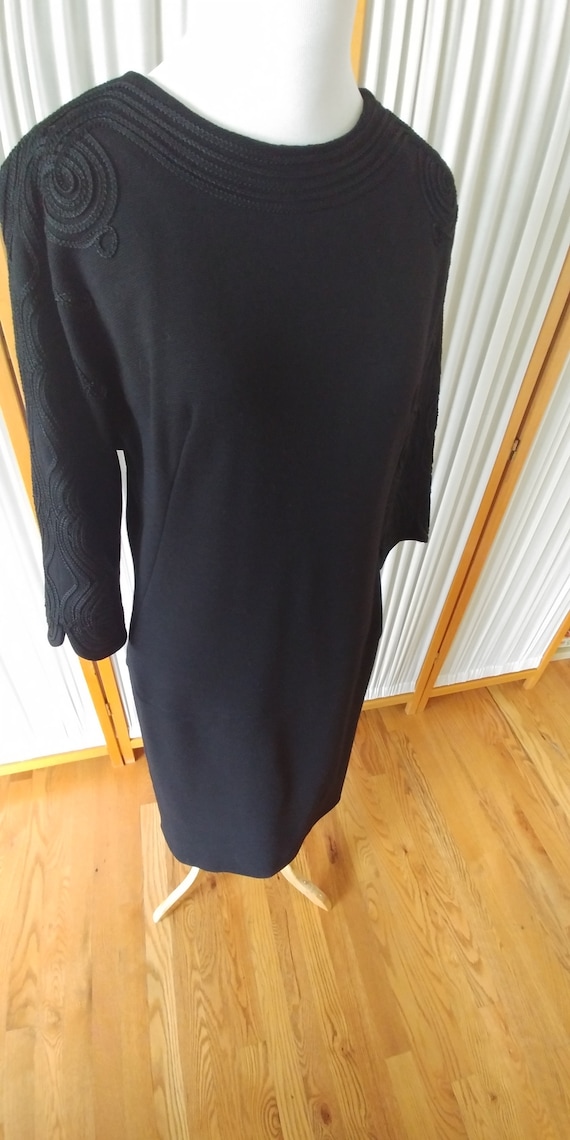 1960's Stretch Wool Pencil Dress by Carlye
