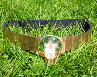 Ancient Crystal Meditation Headband Tool = Opens 3rd Eye BENT BAND