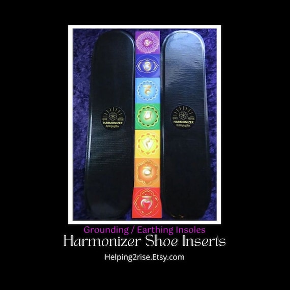 Shungite Grounding Shoe Inserts: Chakra Balance, Pain Relief