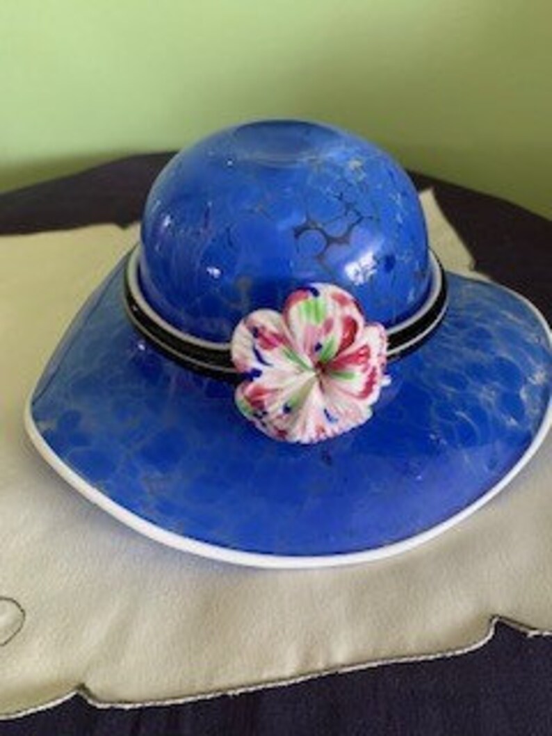 Vintage Murano Glass Hat Bowl Etsy
