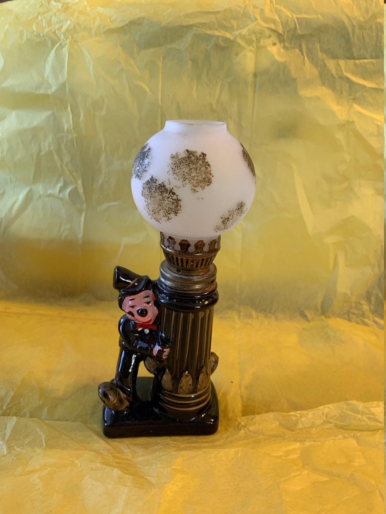 Vintage Drunk Hobo Leaning on Oil Lamp Post Etsy