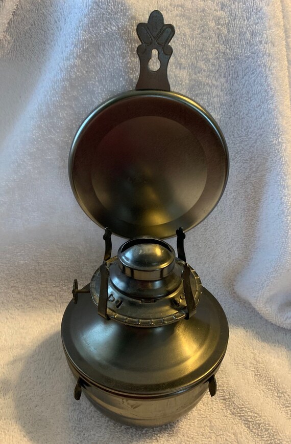 Vintage Lamplight Farms Metal Wall Mount Oil Lamp Etsy