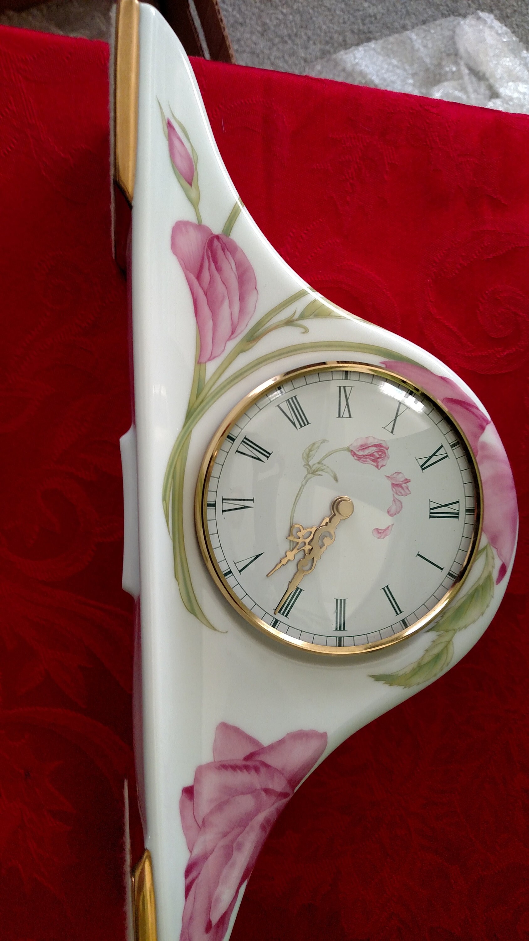 Givenchy Rose Porcelain Clock Etsy