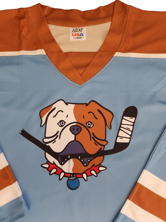 Stitched Shoresy Sudbury Blueberry Bulldogs Hockey Jersey Shore