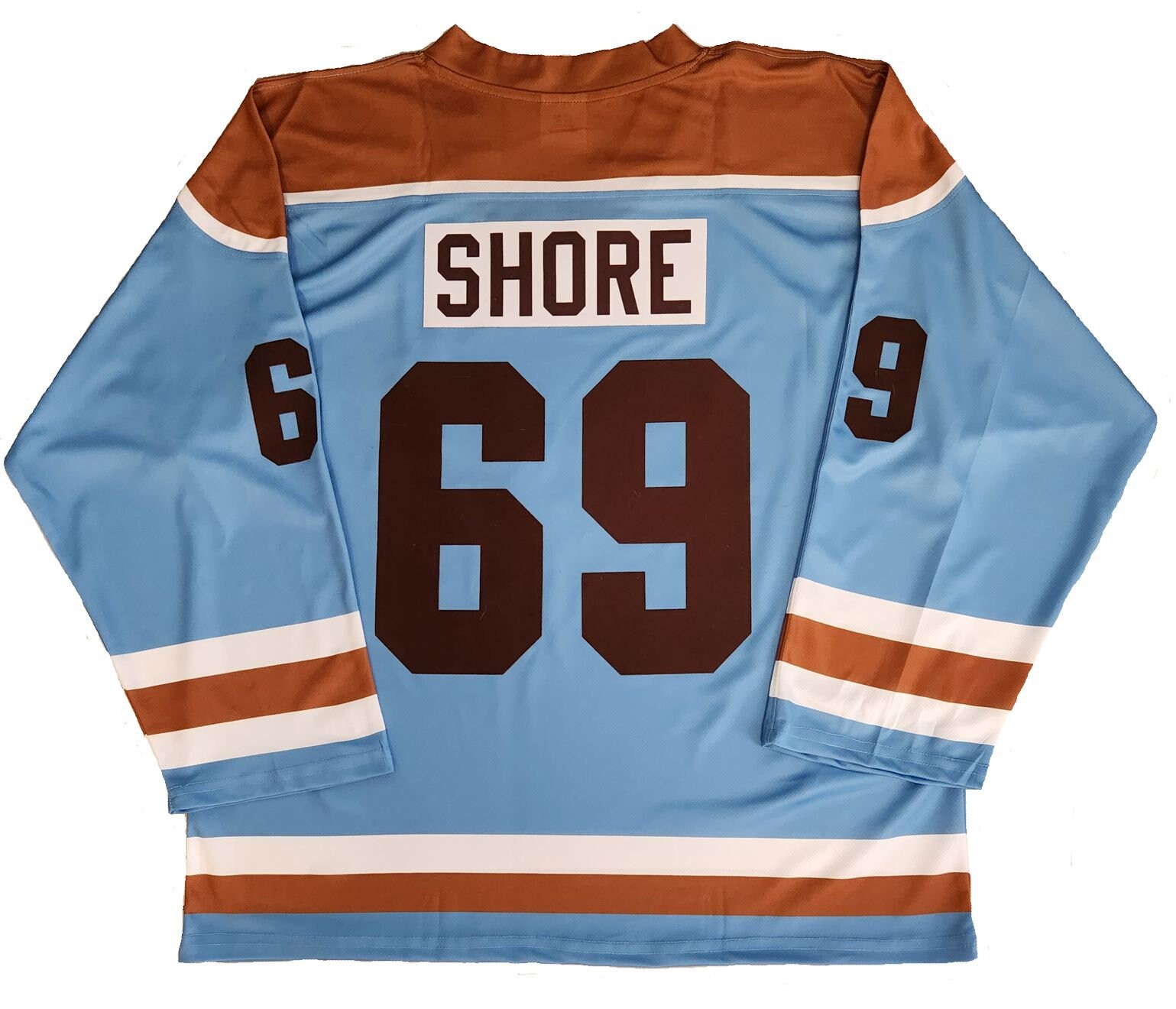 Shoresy Sudbury blueberry Bulldogs 69 hockey jersey with Fight strap  Embroidered