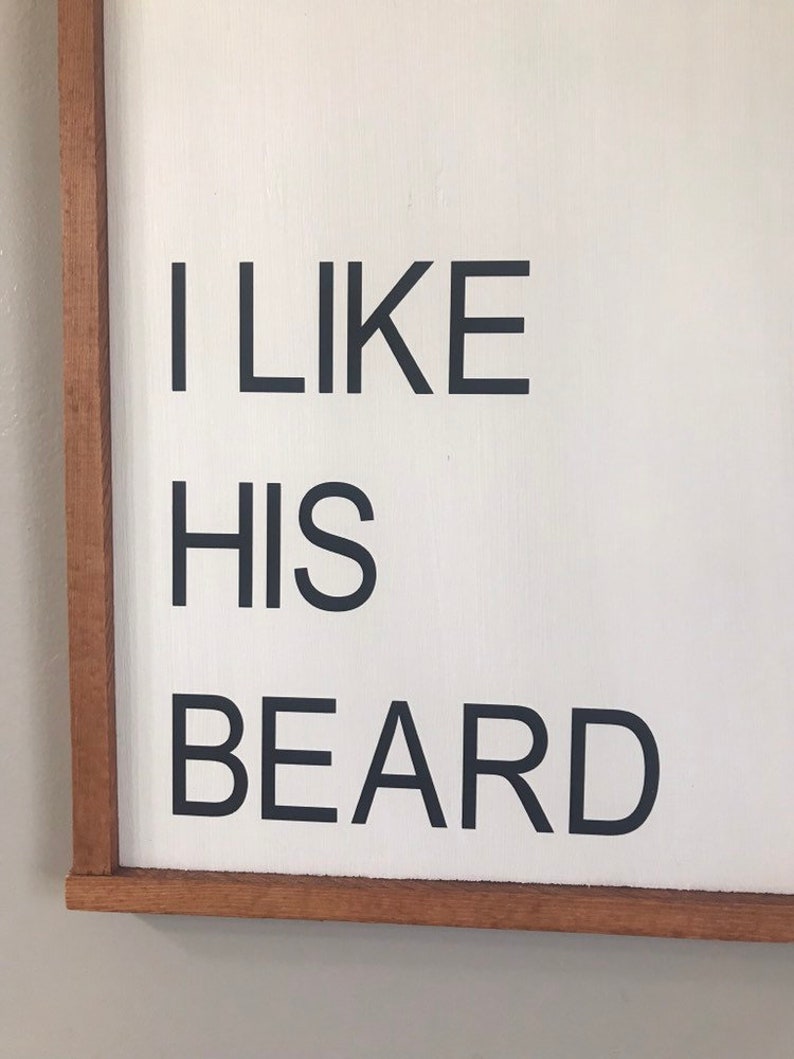 I like his beard I like her butt sign Master bedroom decor ...