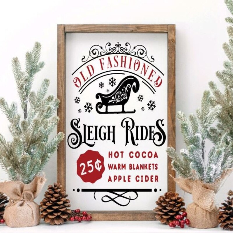 Sleigh Ride Sign - Etsy