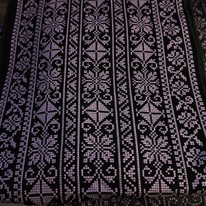 Authentic Jordanian/Palestinian Tatreez Embroidery Fabric, Made in Jordan