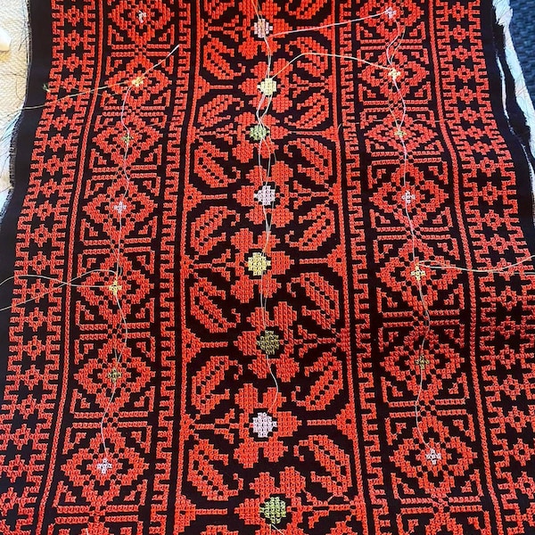 Authentic Jordanian/Palestinian Tatreez Embroidery Fabric