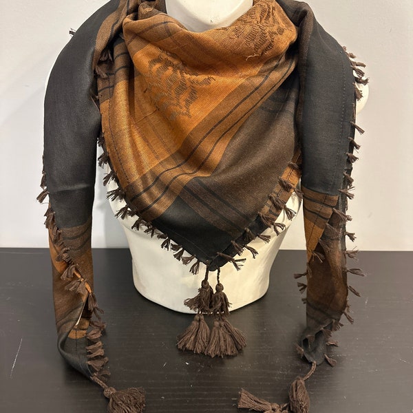 Keffiyeh | Shemagh Jordanian Palestinian Kuffiya | Shmagh | Arab Arafat Scarf Shawl