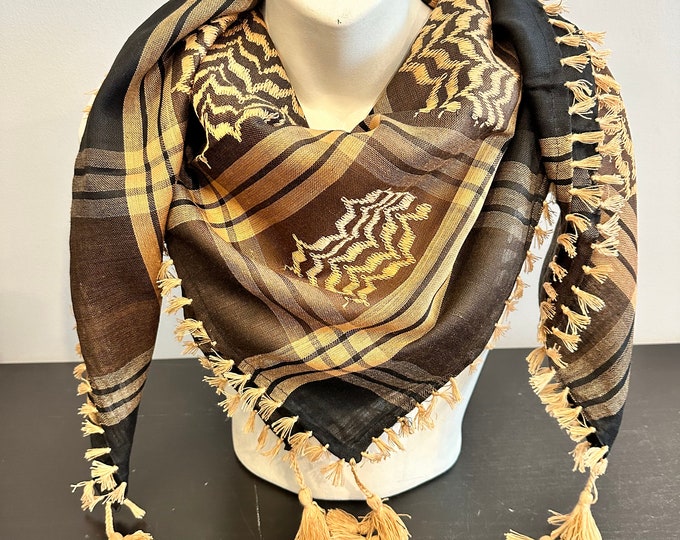 Keffiyeh Shemagh Jordanian Palestinian Kuffiya Shmagh Arab Arafat Scarf ...
