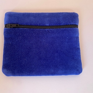 Portmonetka na karty kredytowe/monety Royal Blue Velvet