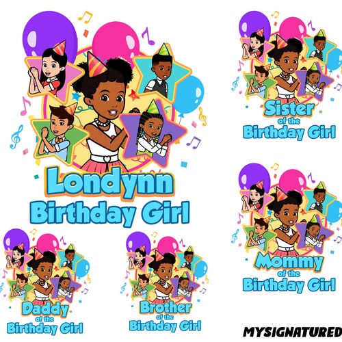 Personalized Gracies Corner Png Family of Birthday Girl Png Etsy