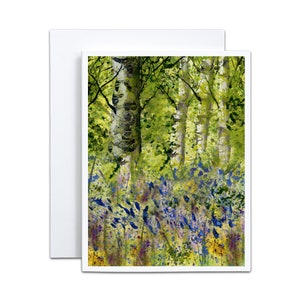 4x5 Aquarell Aspen Karte Blank Luxus Grußkarte für Colorado Boutique Souvenir für Wanderer Schreibwaren für Cabin Hostess Geschenk für Gäste