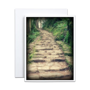 4 x 5 gevouwen blanco kaart St. Patrick's Day cadeau voor Sympathy Card Inspirerend briefpapier cadeau voor Iers decor Cadeau voor haar Bosbaden
