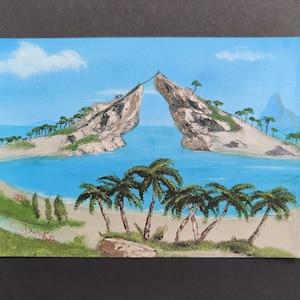 Sea of Thieves Fanart. Schmugglers Bay Ölgemälde Druck.