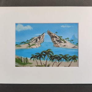 Sea of Thieves Island Art Prints – Bob Ross Style Oil Painting Print Bundle