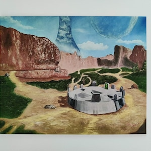 Blood Gulch Oil Painting PRINT