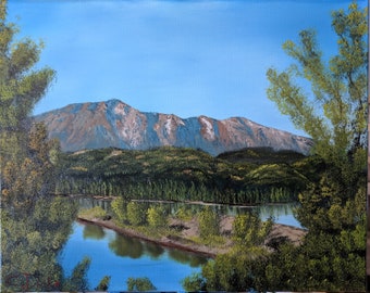 Spring Mountain Original Oil Painting