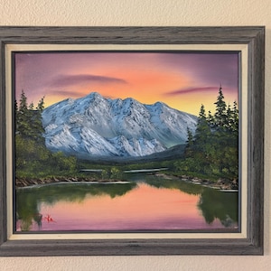 絵画 Mountain ridge lake Mountain Ridge Lake - The Joy of Painting S23E3