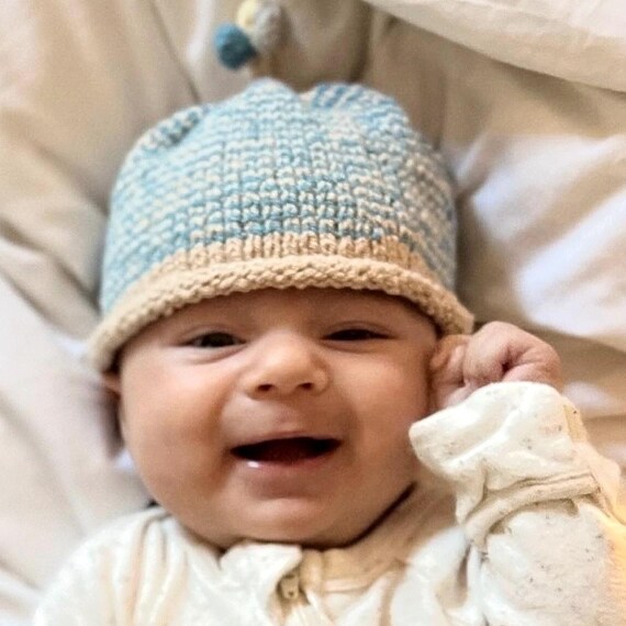 Balloon Baby Hat of Soft Cotton With Bright Balls on the