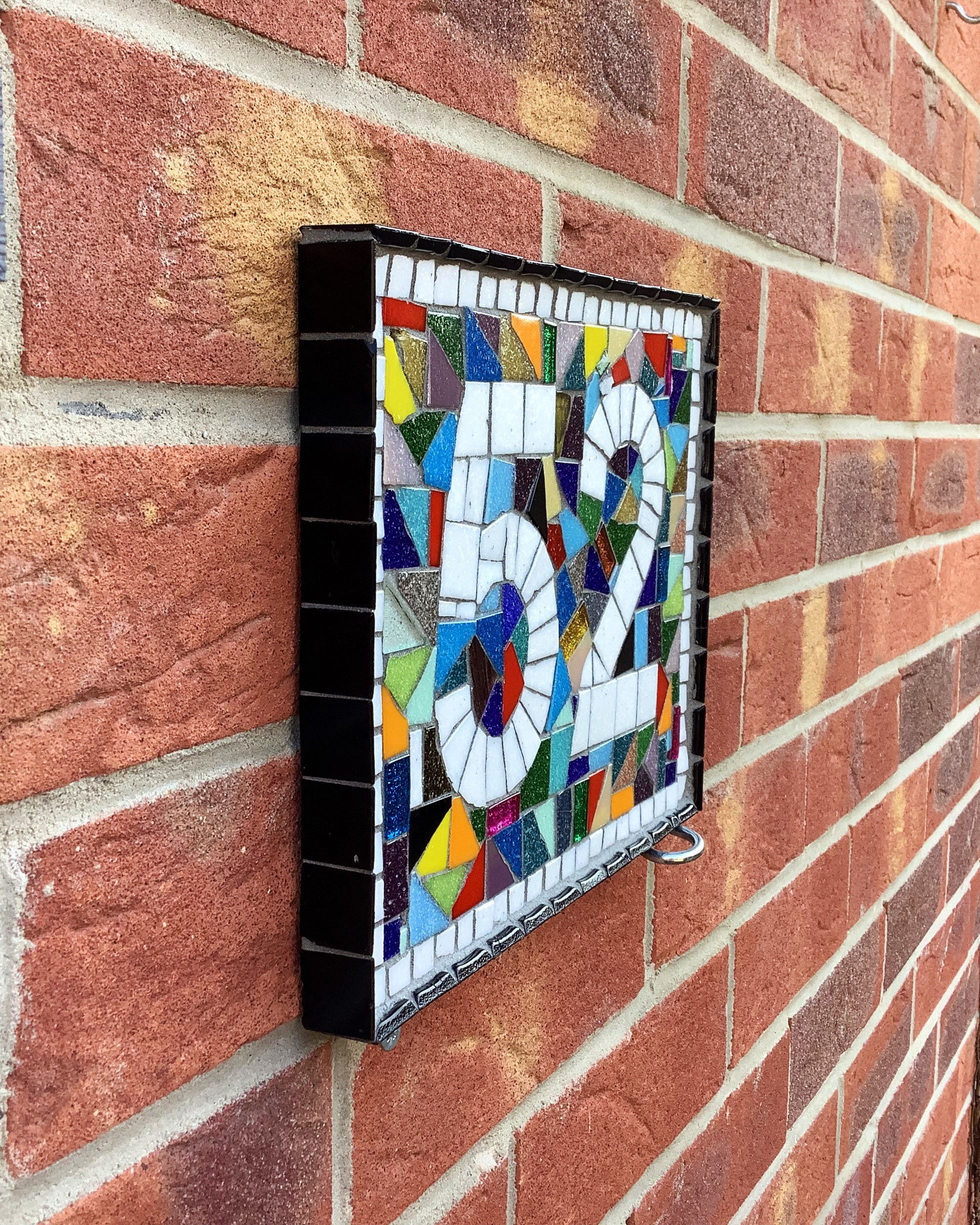 Custom Mosaic Door Number Plaques With All Colours of the Etsy UK