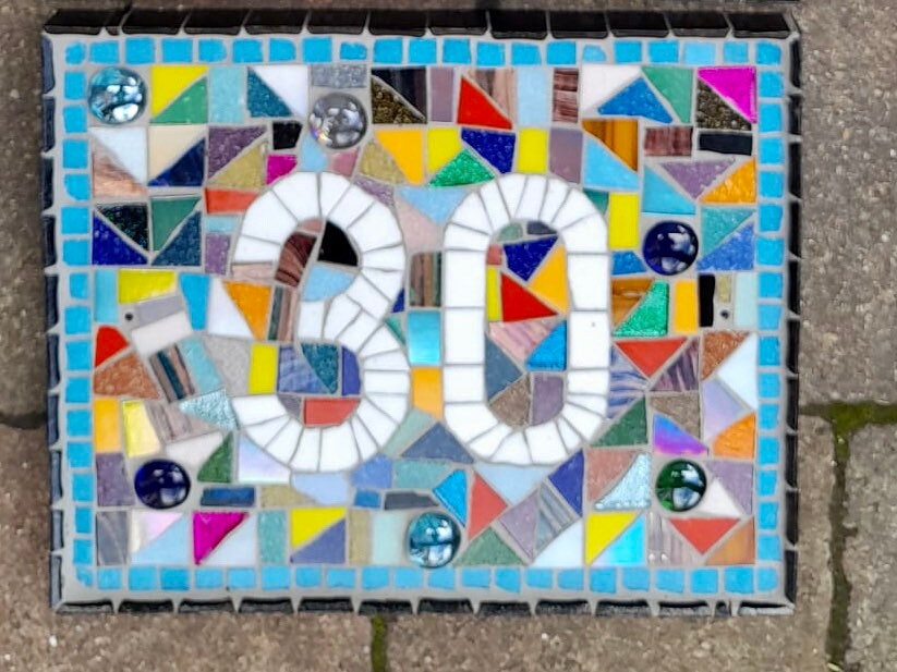 Custom Mosaic Door Number Plaques With All Colours of the Etsy UK