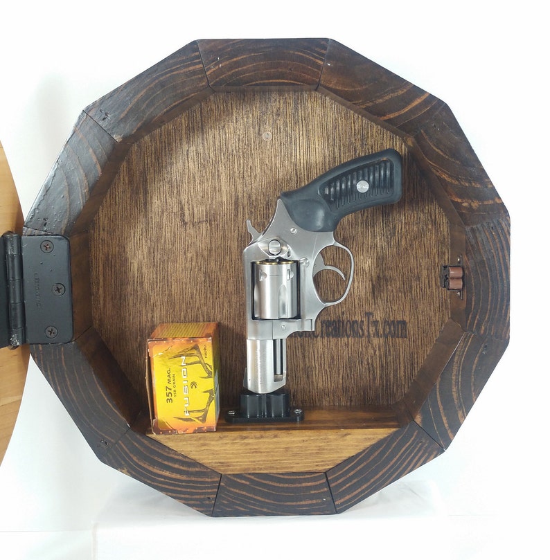 Young Buck Clock Gun Box Reclaimed Wood Gun Storage Etsy