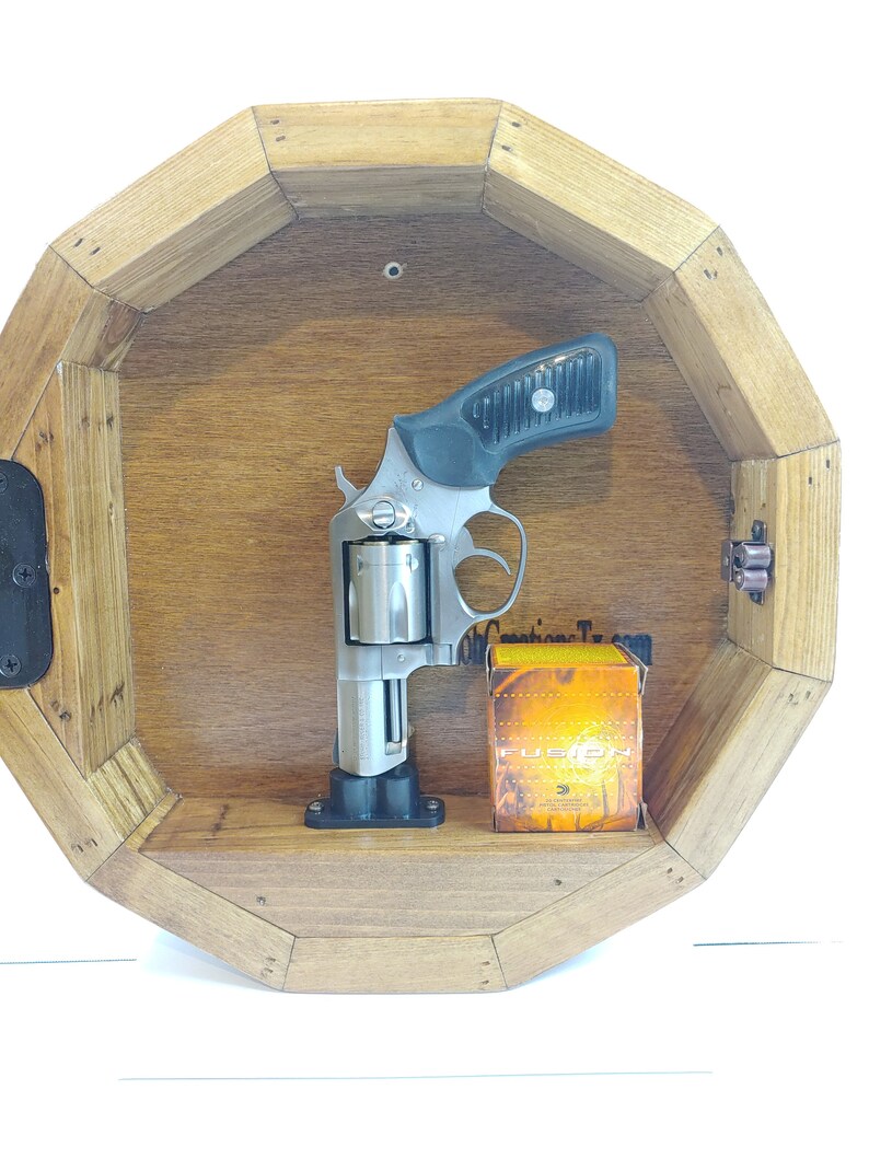 Barbed Wire Clock Gun Box Reclaimed Wood Gun Storage Etsy