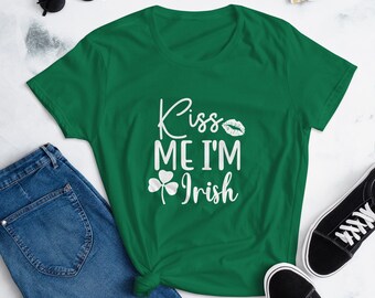 Kiss Me I'm Irish Woman's T-Shirt