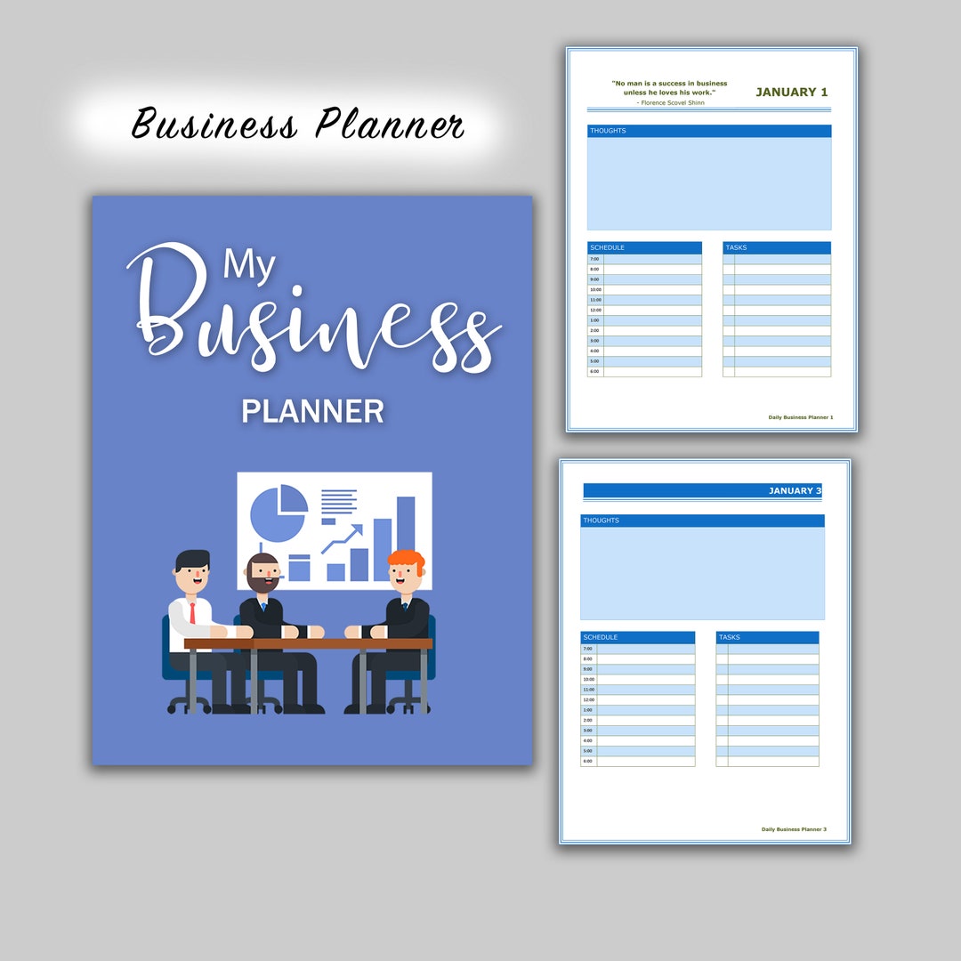 Printable Daily Business Planner Daily Digital L PDF Business Plan - Etsy