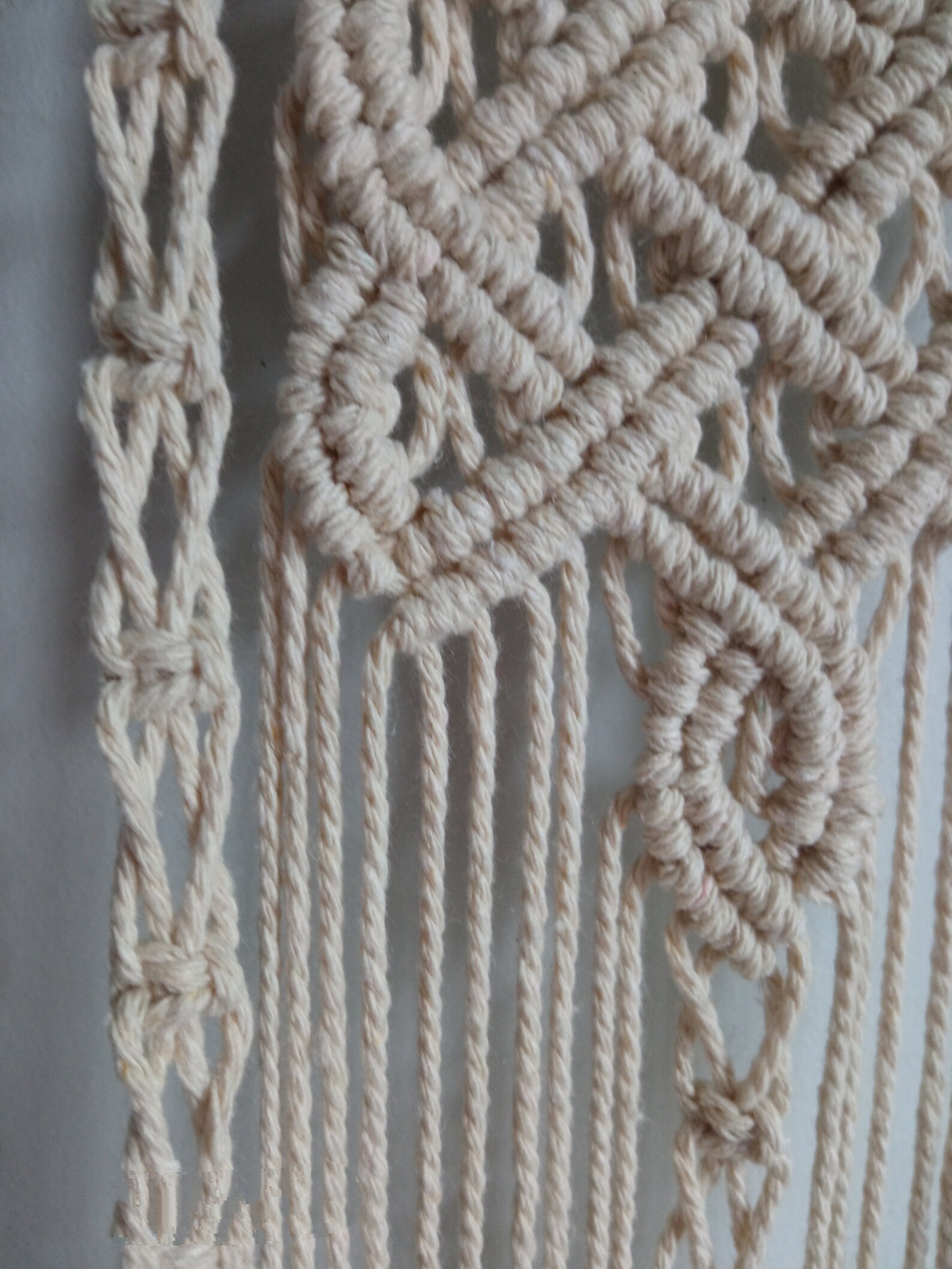 Macrame Plant Holder, Celtic Pattern Macrame, Irish Motive Macrame