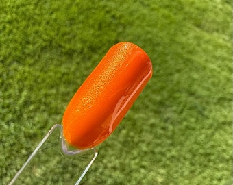 Jack’s Last Laugh Orange Shimmer Nail Polish | Pumpkin Nail Polish | Halloween Nails | Fall Indie Nail Polish | Smooth & Long-Lasting