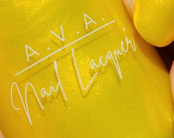 Pineapple - Bright Yellow Nail Polish - Hawaii Collection - Indie Nail Polish - A.V.A. Lacquer