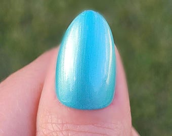 Egg-sposed - Blue Aqua Teal Nail Polish - Spring Collection - Indie Nail Polish - A.V.A. Nail Lacquer