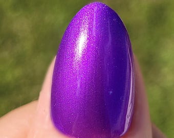 Eggplant Envy - Neon Purple Nail Polish - Royal Purple Polish - Violet Nail Polish - Spring Collection - Indie Nail Polish - A.V.A. Lacquer