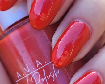 Yule Love This Red - True Red - True Red Nail Polish - Handmade Nail Polish - Winter Holidays Nail Polish