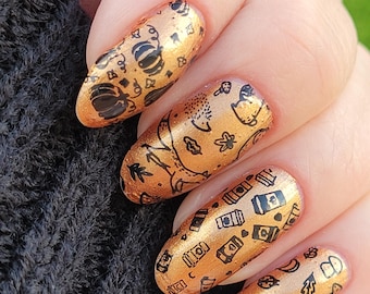 Demeter's Harvest- Copper Brass Gold Nail Polish - Handmade Nail Polish - Fall Autumn Nail Polish