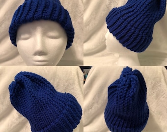 Hand knit hat - Etsy