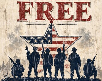 Home of the Free Because of the Brave PNG I Patriotic Garden Flag Design I Military Appreciation Sublimation I Americana Digital Download