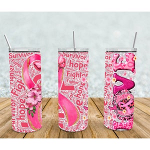 Breast cancer awareness tumbler, pink cancer cup, breast cancer tumbler, faith hope love, pink awareness, cancer survivor, Breast cancer cup