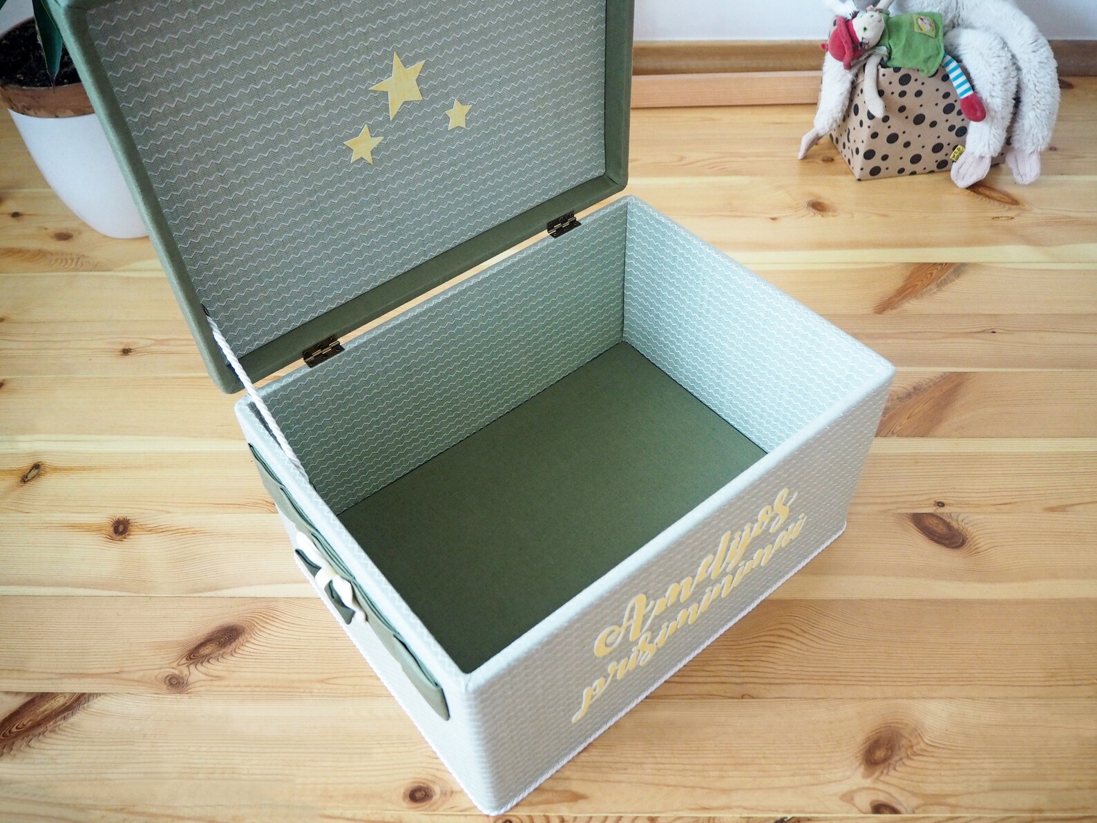 Personalised Handmade Wooden Linen Keepsake Box Baby Toddler Etsy