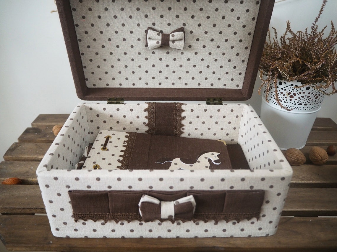 Handmade Wooden Linen Keepsake Box Baby Toddler Child Memory Etsy