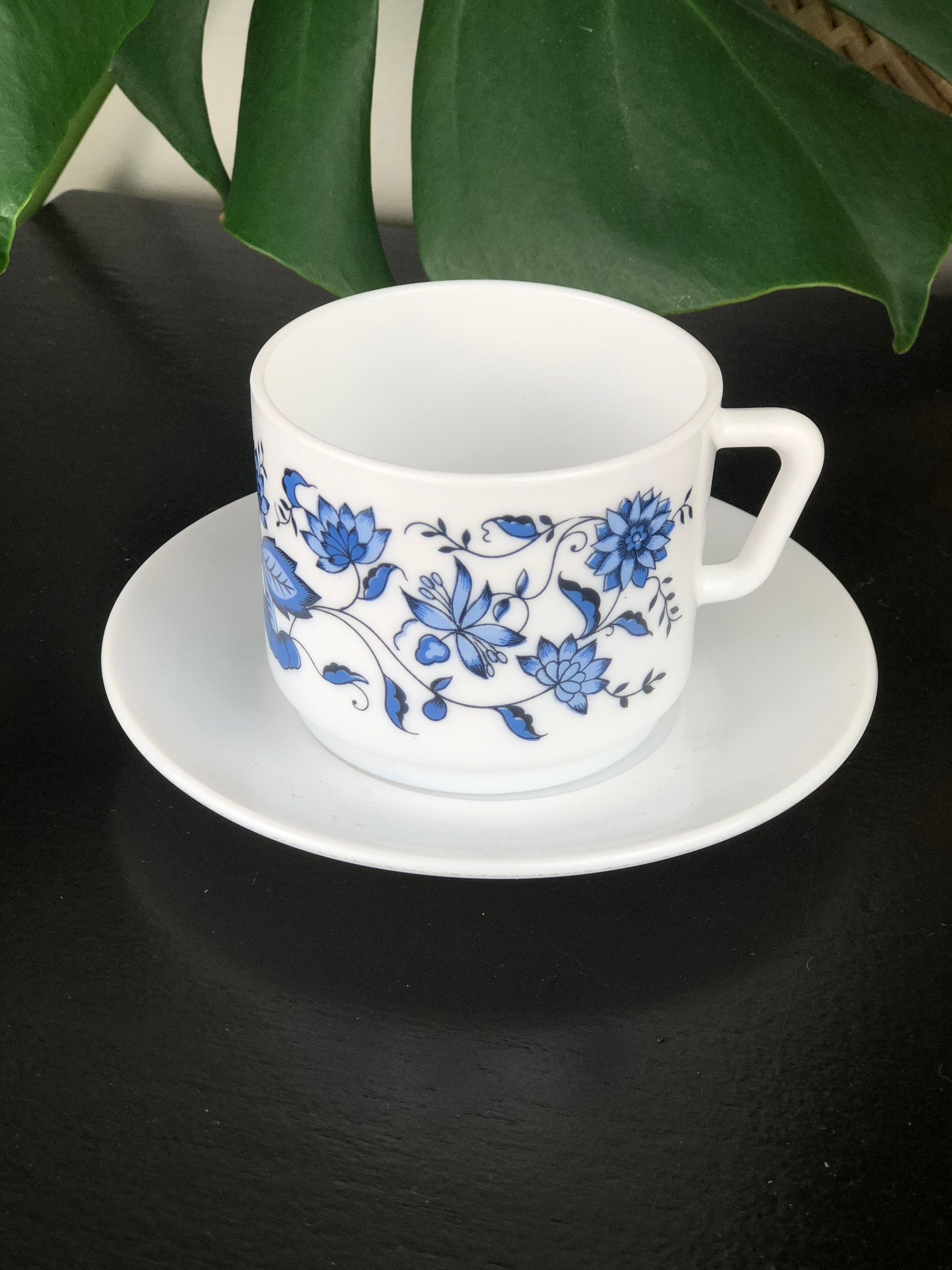 Beautiful Set of 4 Vintage Coffee Cup Saucer and Side Plate Etsy UK